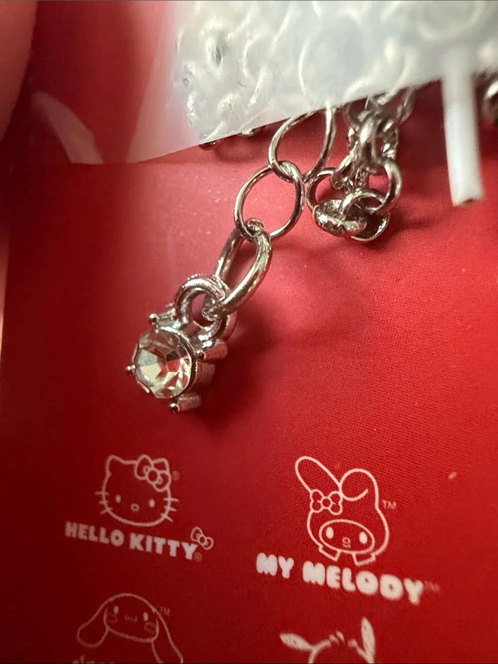 Hello Kitty Sweethearts Pink and Red BFF Sharing Necklace Set